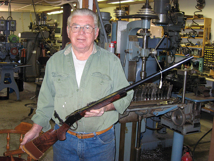 Al Story with Story Borchardt Rifle Serial Number 1.